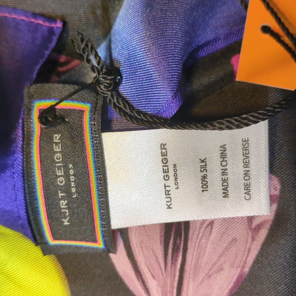 Kurt Geiger Multicolor Patterned Scarf - Picture 2 of 6